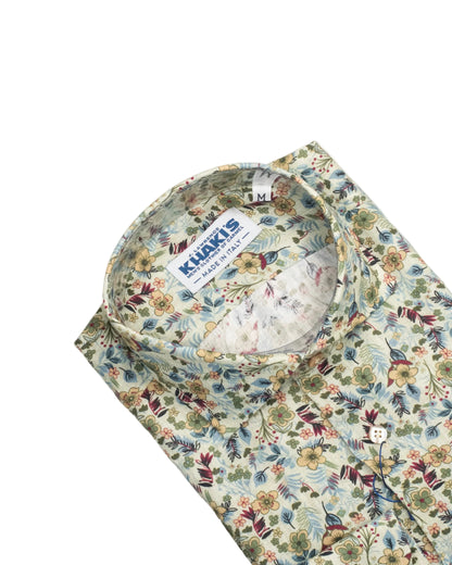 khakis brand brown floral shirt