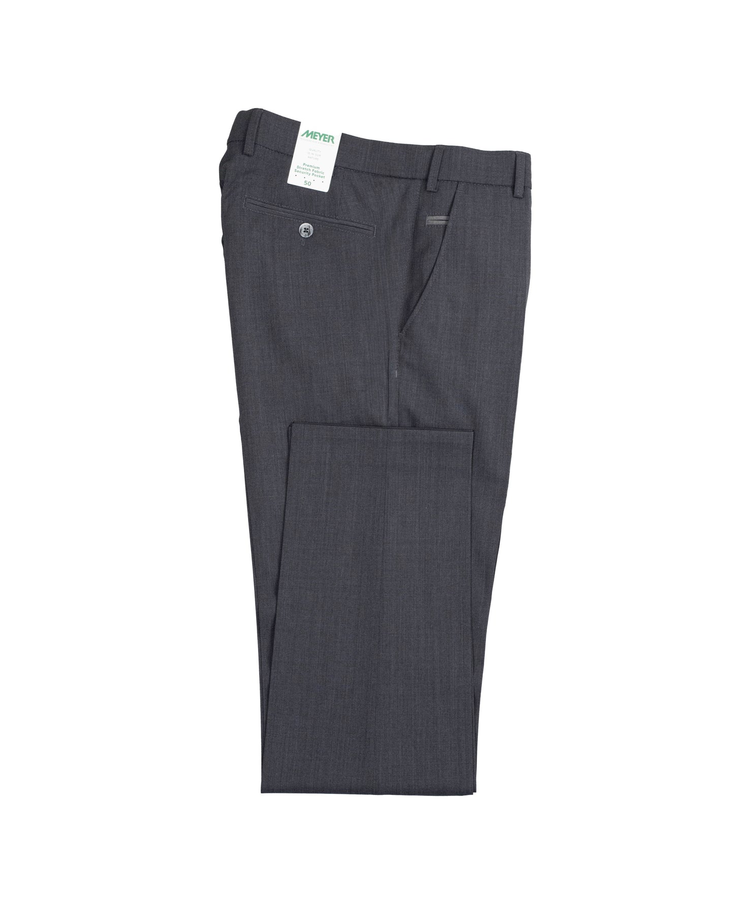 meyer dk grey travel wool pant