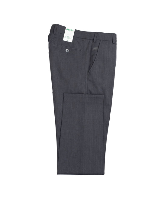 meyer dk grey travel wool pant