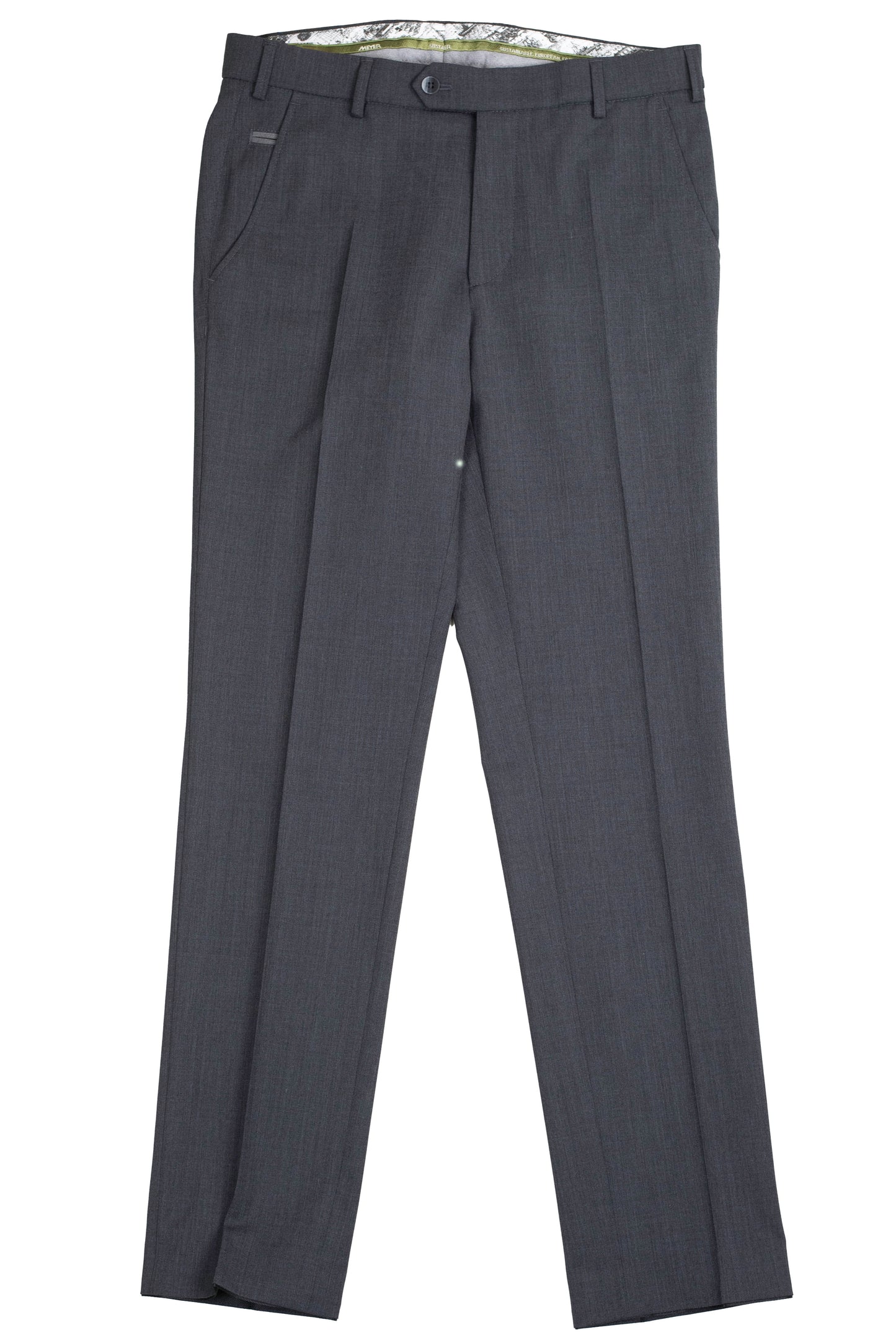 meyer dk grey travel wool pant