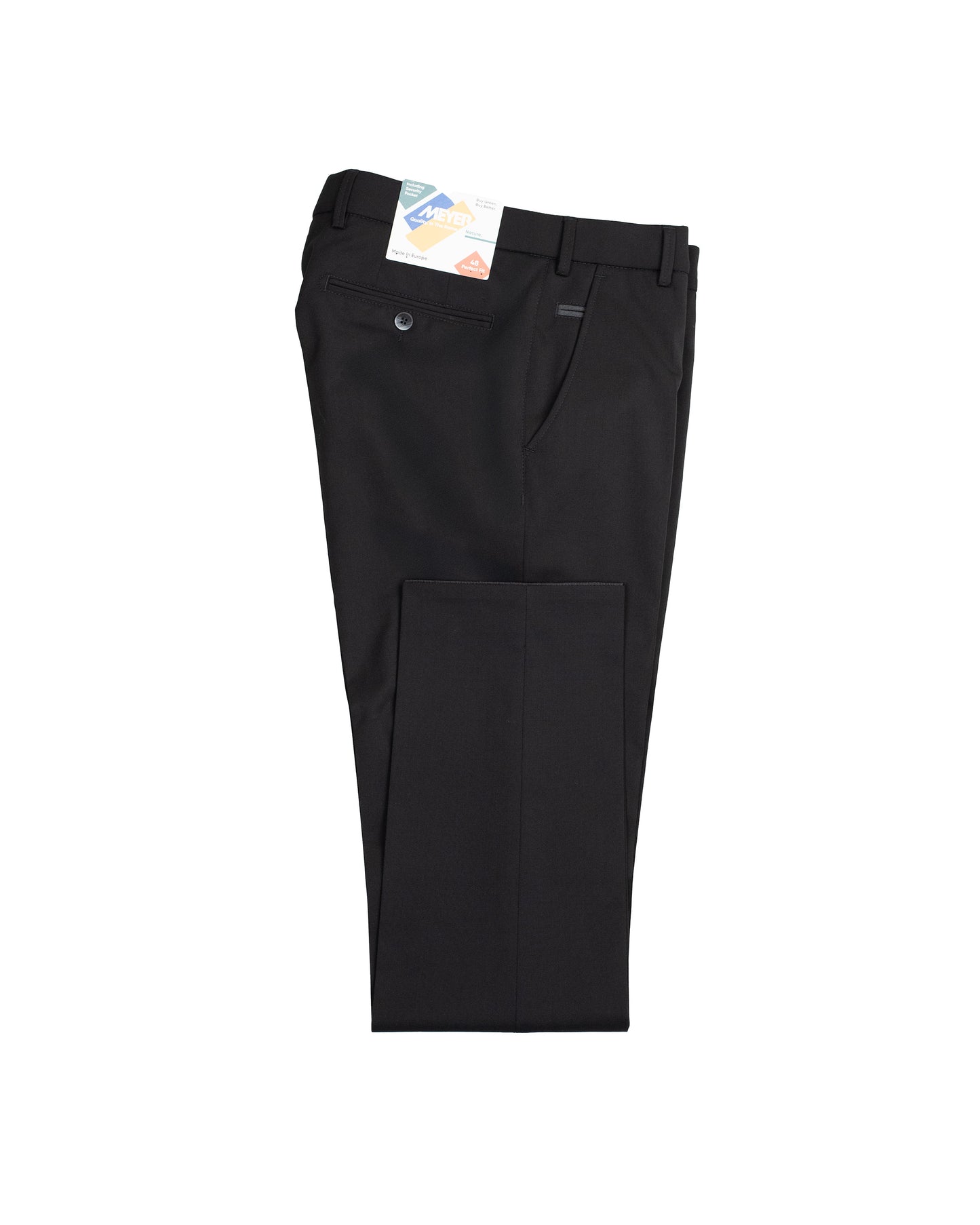 meyer charcoal travel wool pant