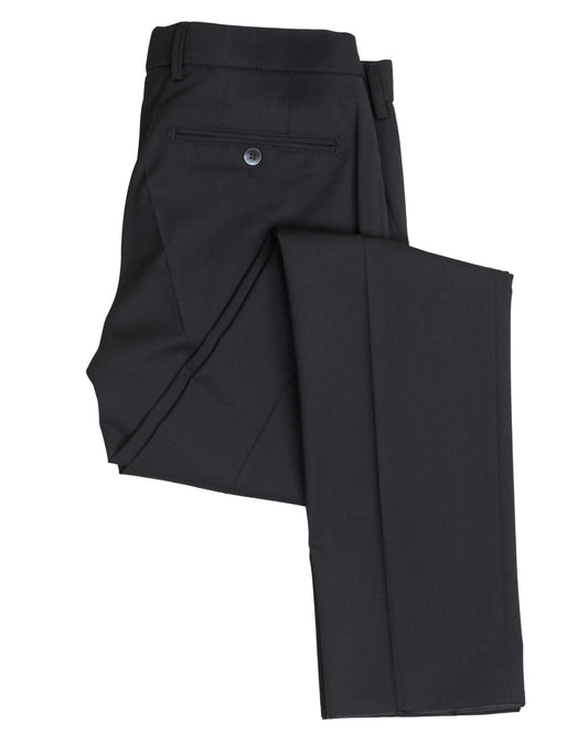 meyer black travel wool pant