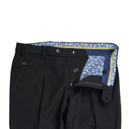 meyer black travel wool pant
