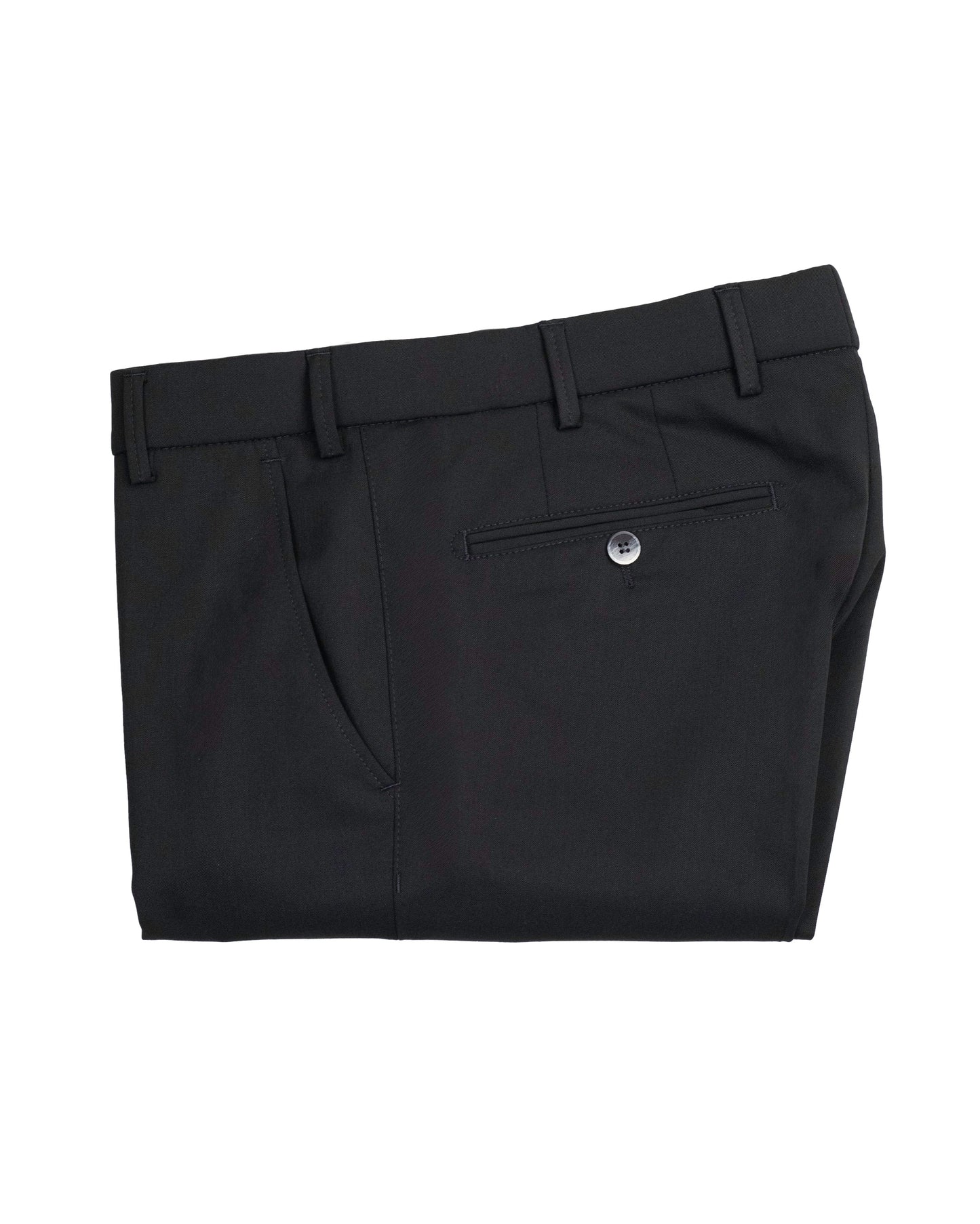 meyer black travel wool pant
