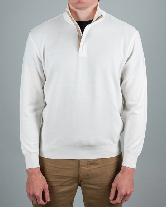 paul and shark summer wool zip sweater