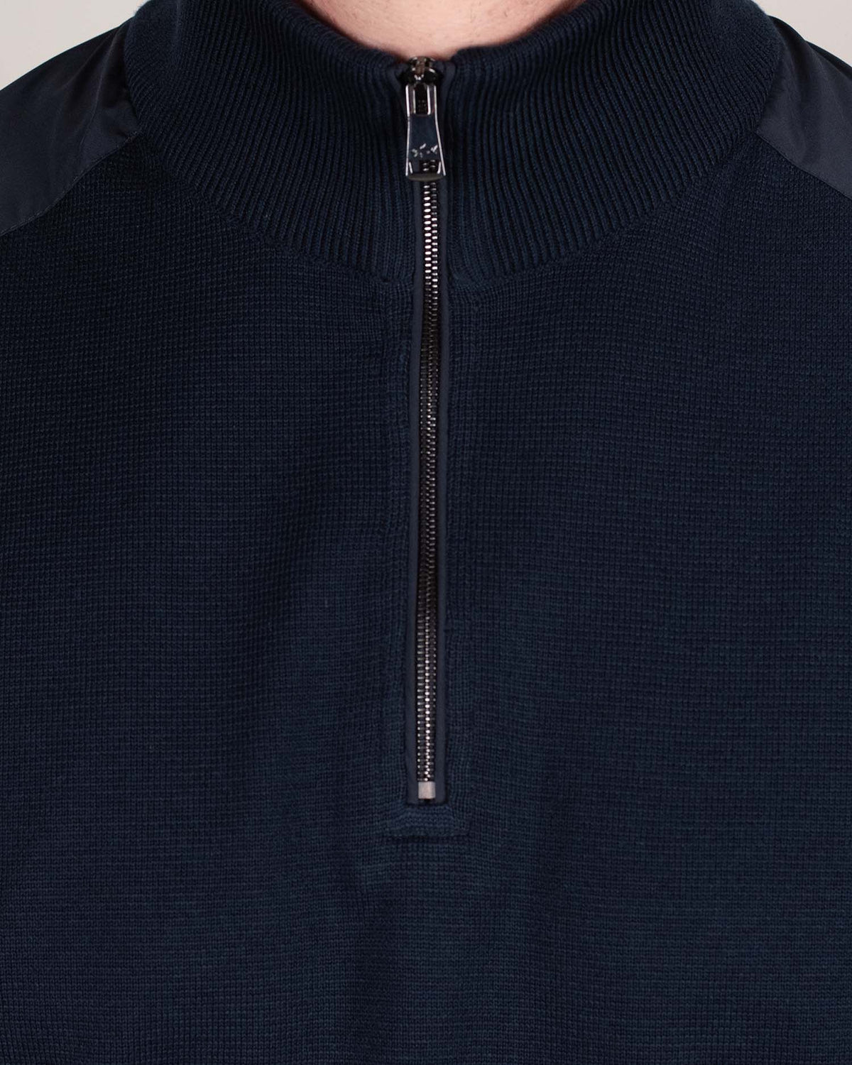 paul and shark navy cotton zip sweater