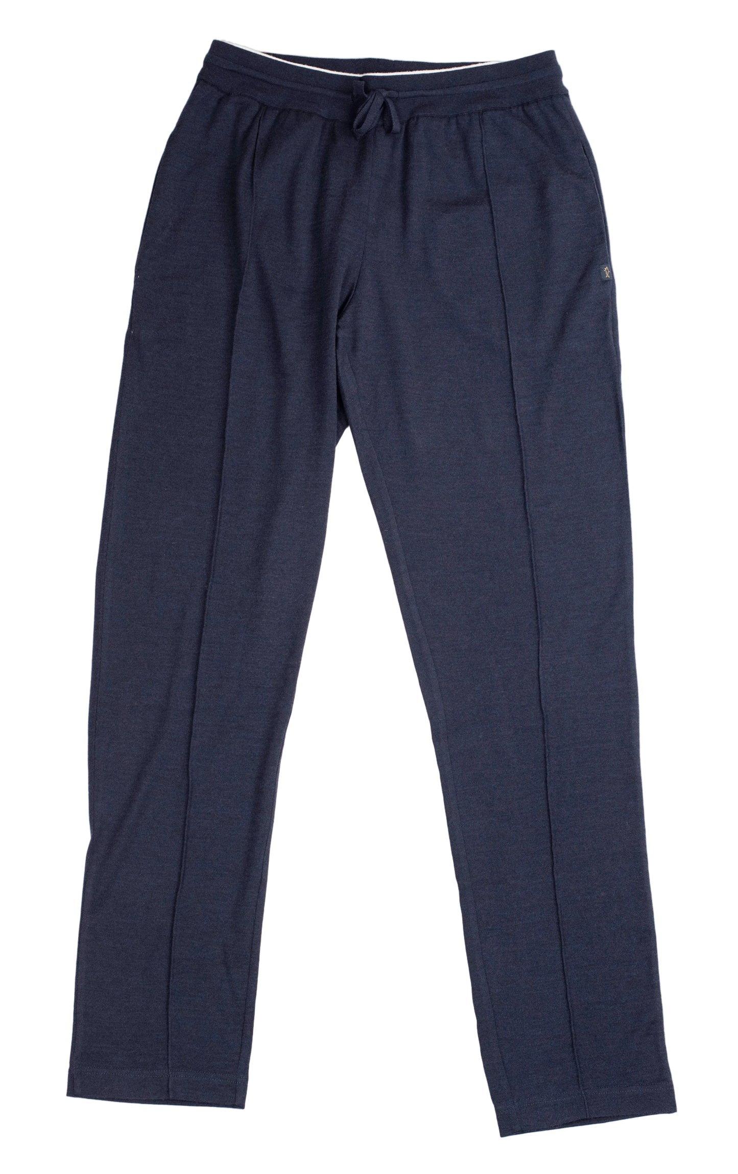 paul and shark navy silk wool knit joggers