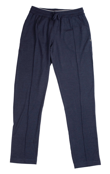 paul and shark navy silk wool knit joggers