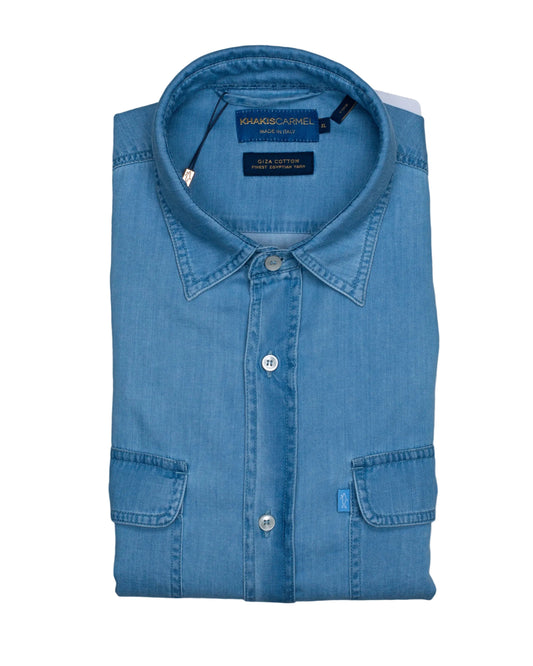 paul and shark lt denim shirt