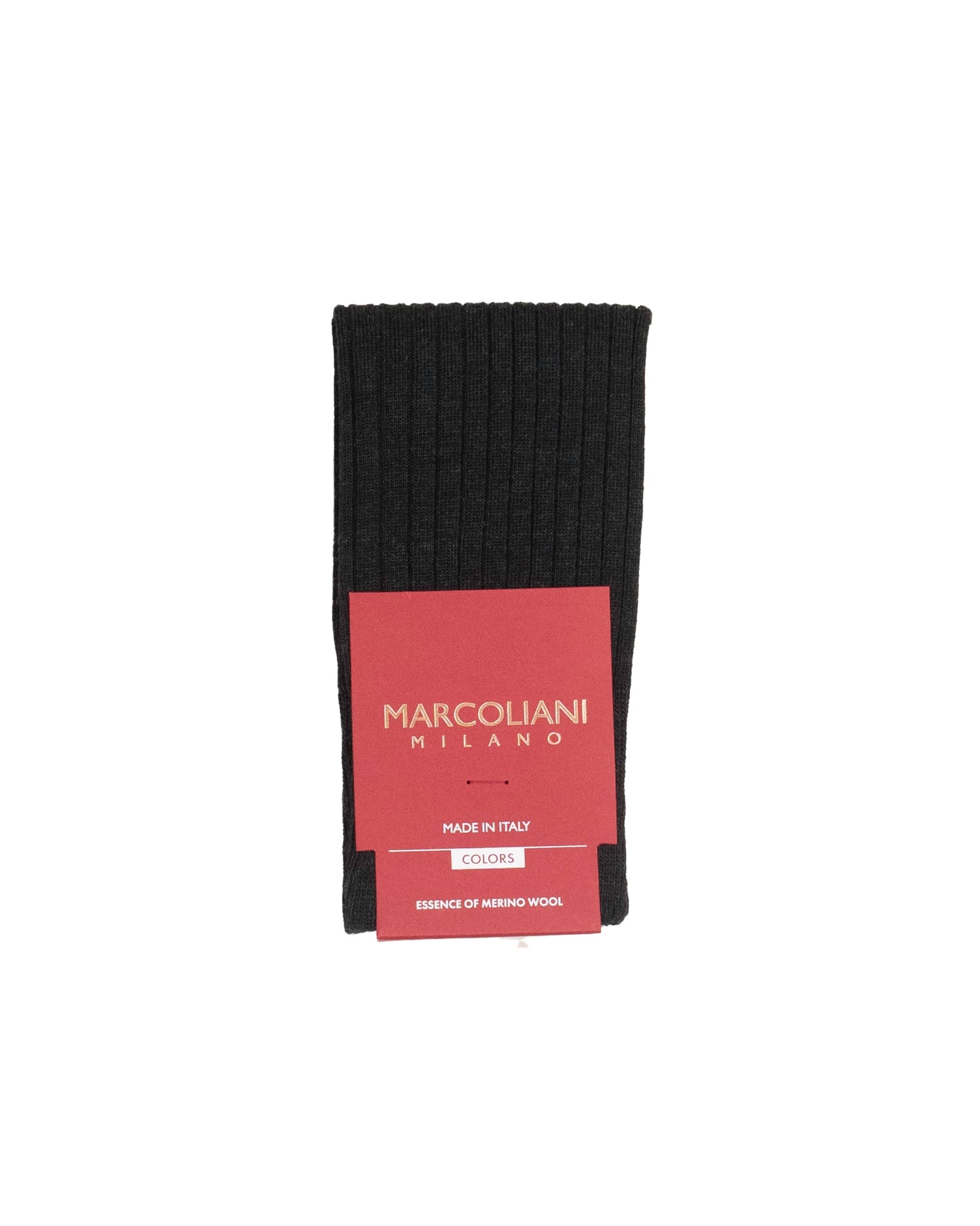 marcoliani milano ribbed wool sock