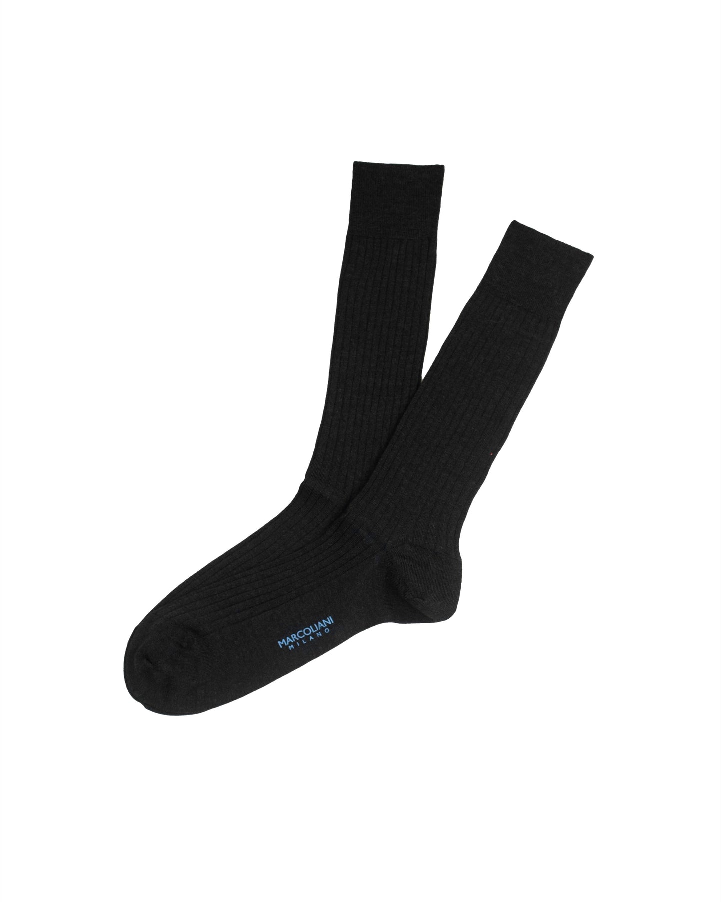 marcoliani milano ribbed wool sock