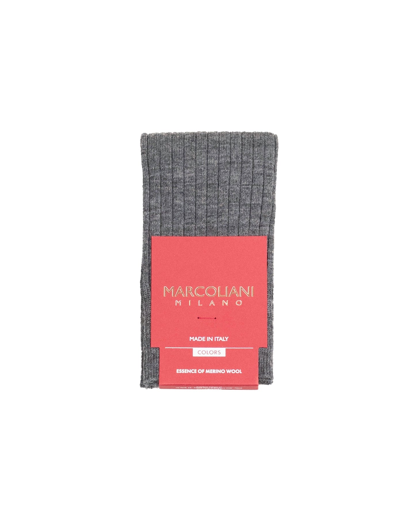 marcoliani milano ribbed wool sock