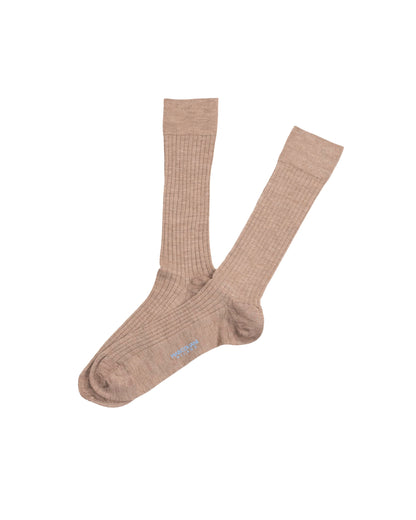marcoliani milano ribbed wool sock