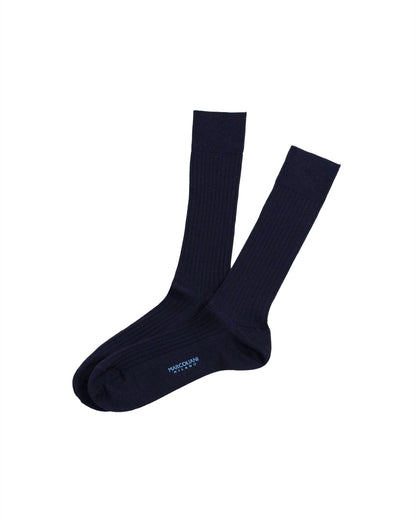marcoliani milano ribbed wool sock