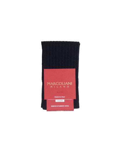 marcoliani milano ribbed wool sock