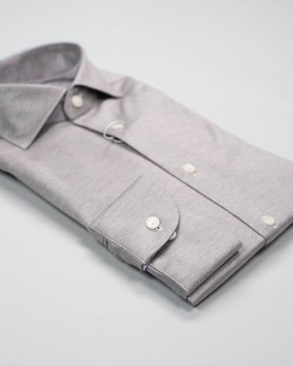 eton tan knit jersey shirt