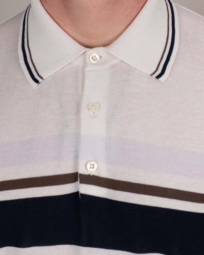 khakis brand stripe knit polo