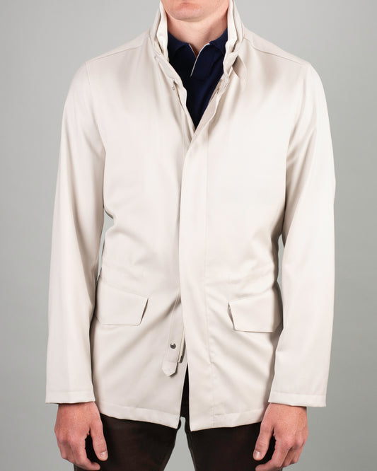 mandelli tan wool car coat