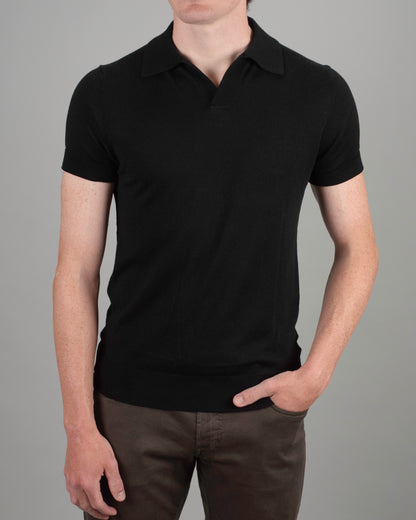 khakis brand johnny collar polo