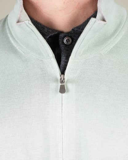 khakis brand full zip ss sweater