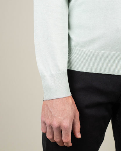 khakis brand full zip ss sweater