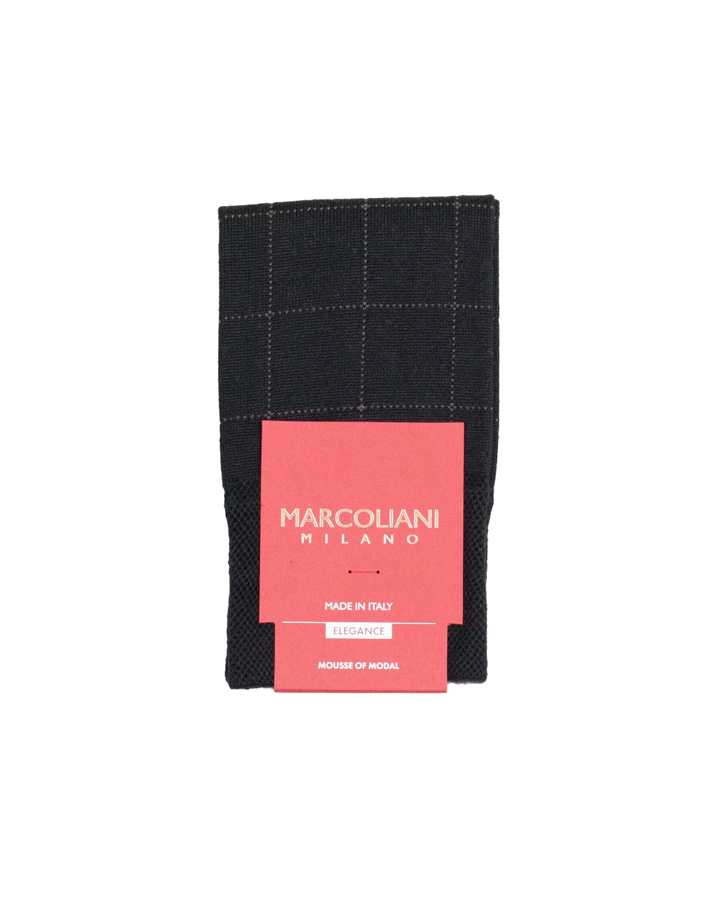 marcoliani milano windowpane modal sock