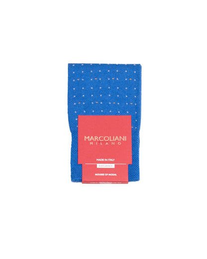 marcoliani milano micro dot modal sock