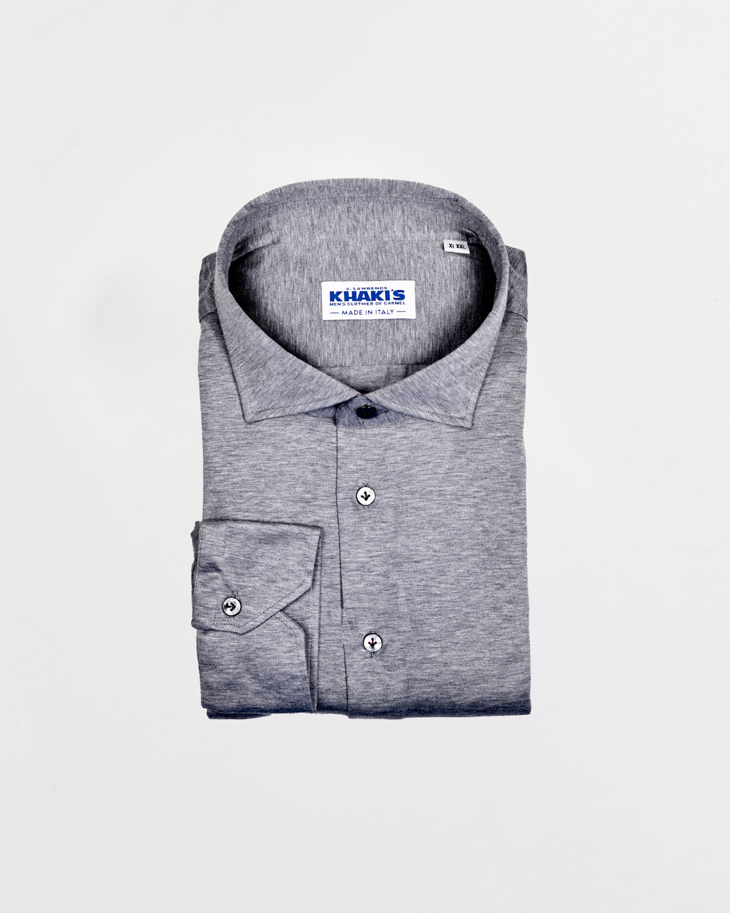 Khaki’s of Carmel - Grey Cotton Cashmere Shirt