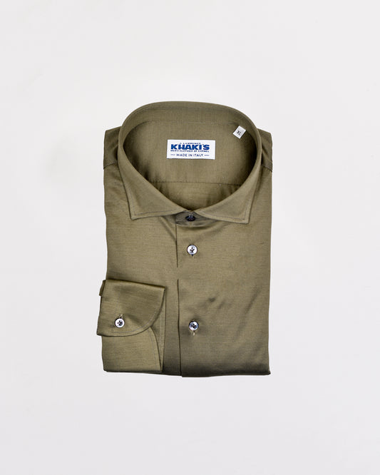 Khaki’s of Carmel - Olive Green Cotton Cashmere Shirt