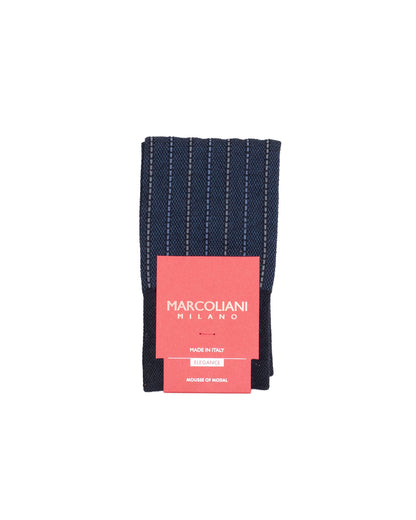 marcoliani milano pinstripe modal sock