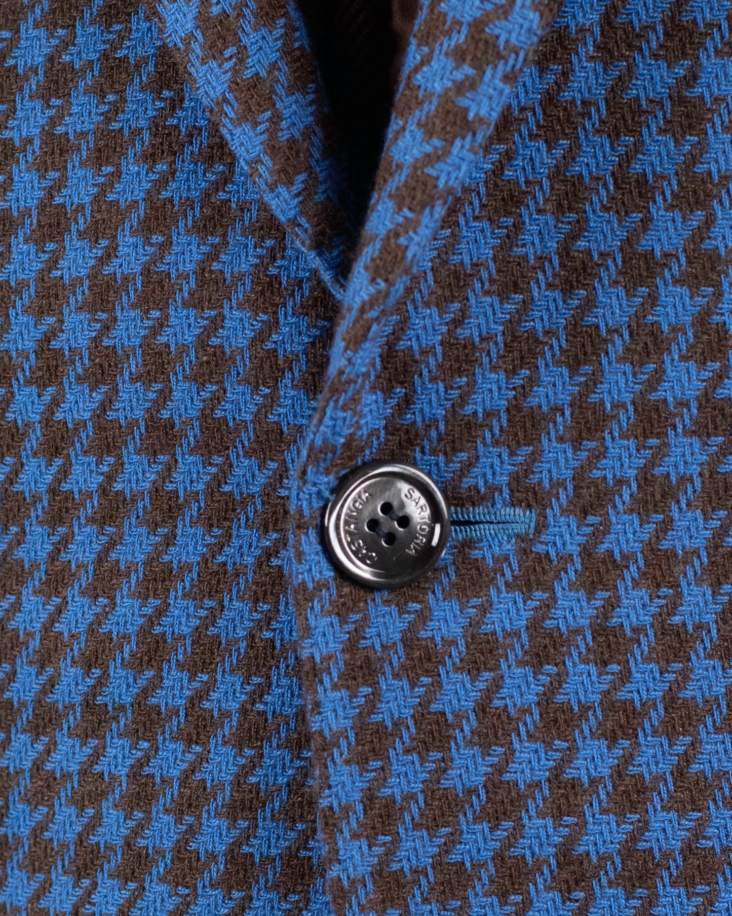 castangia blue and brown check sport coat