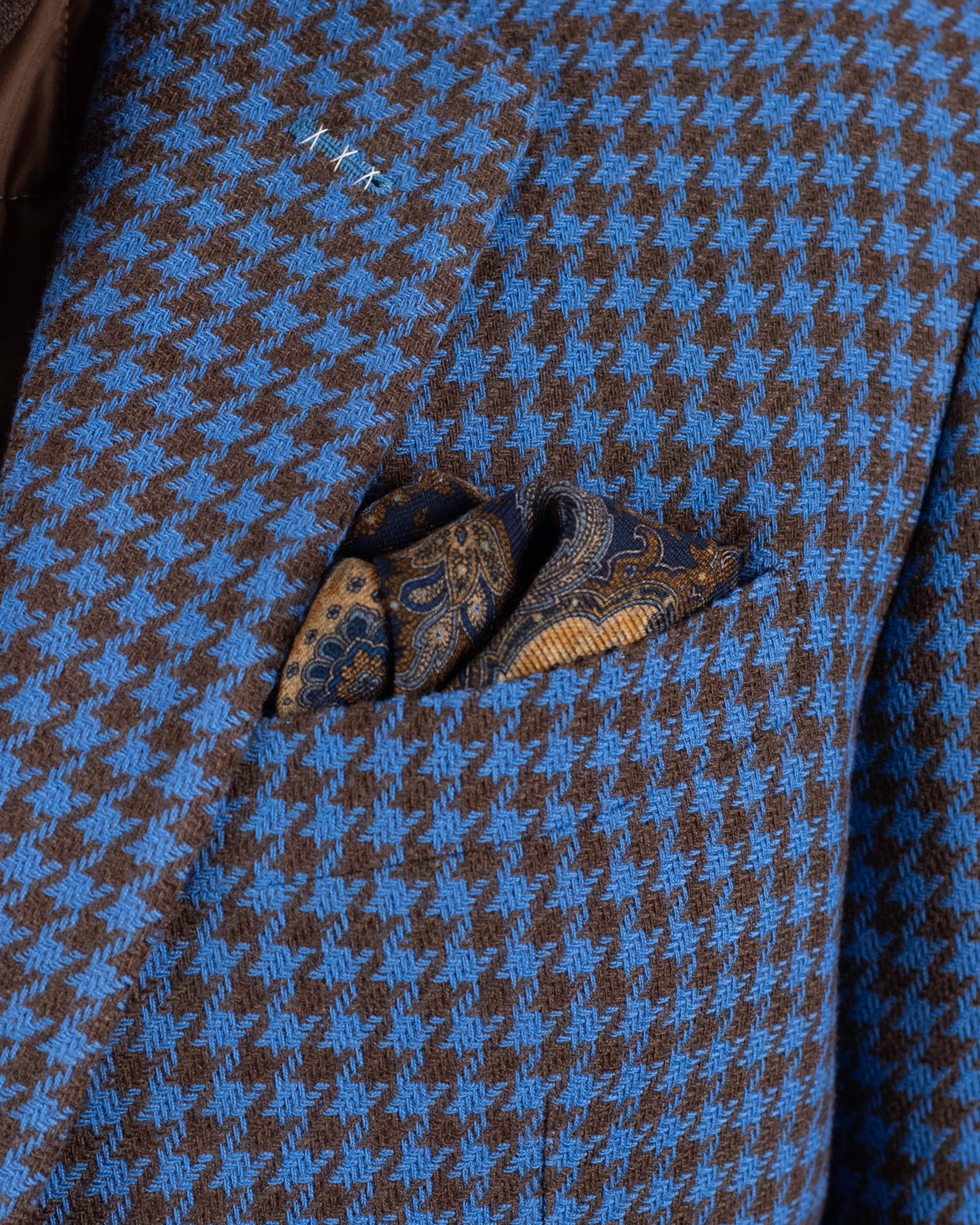 castangia blue and brown check sport coat