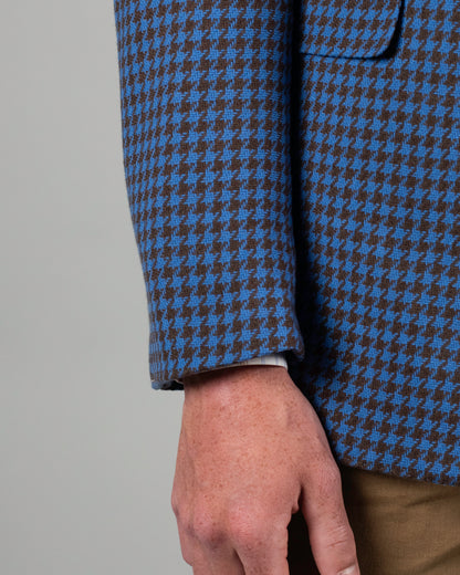 castangia blue and brown check sport coat