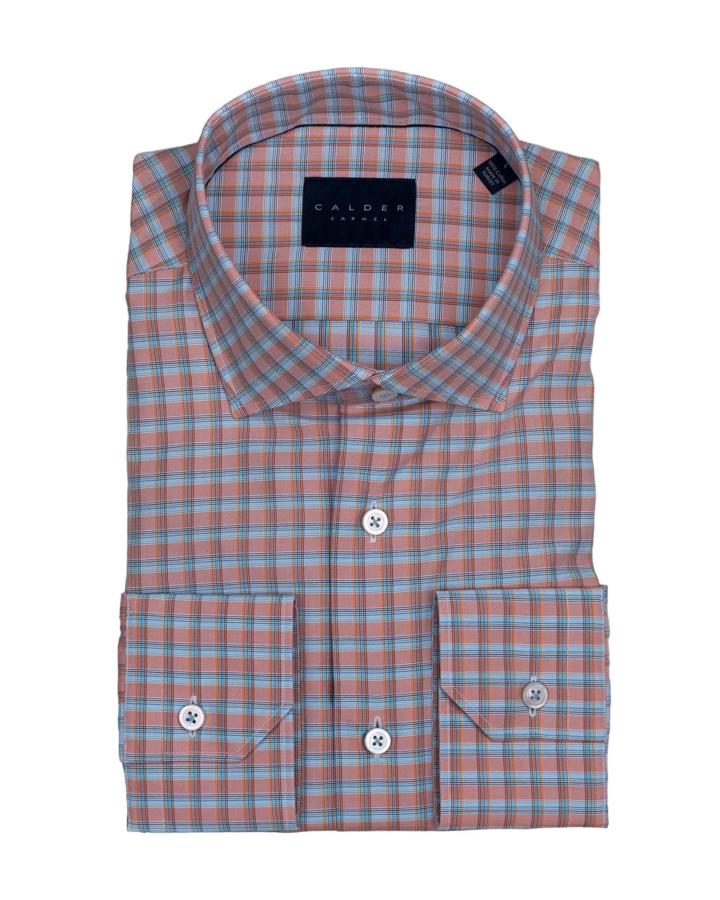 calder papaya plaid shirt