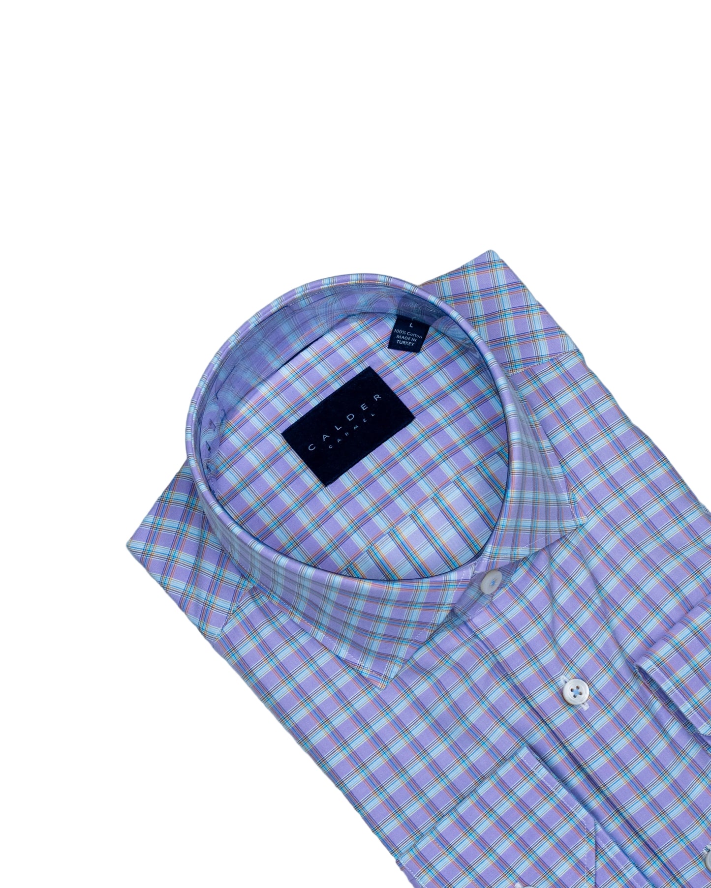 calder lilac plaid shirt