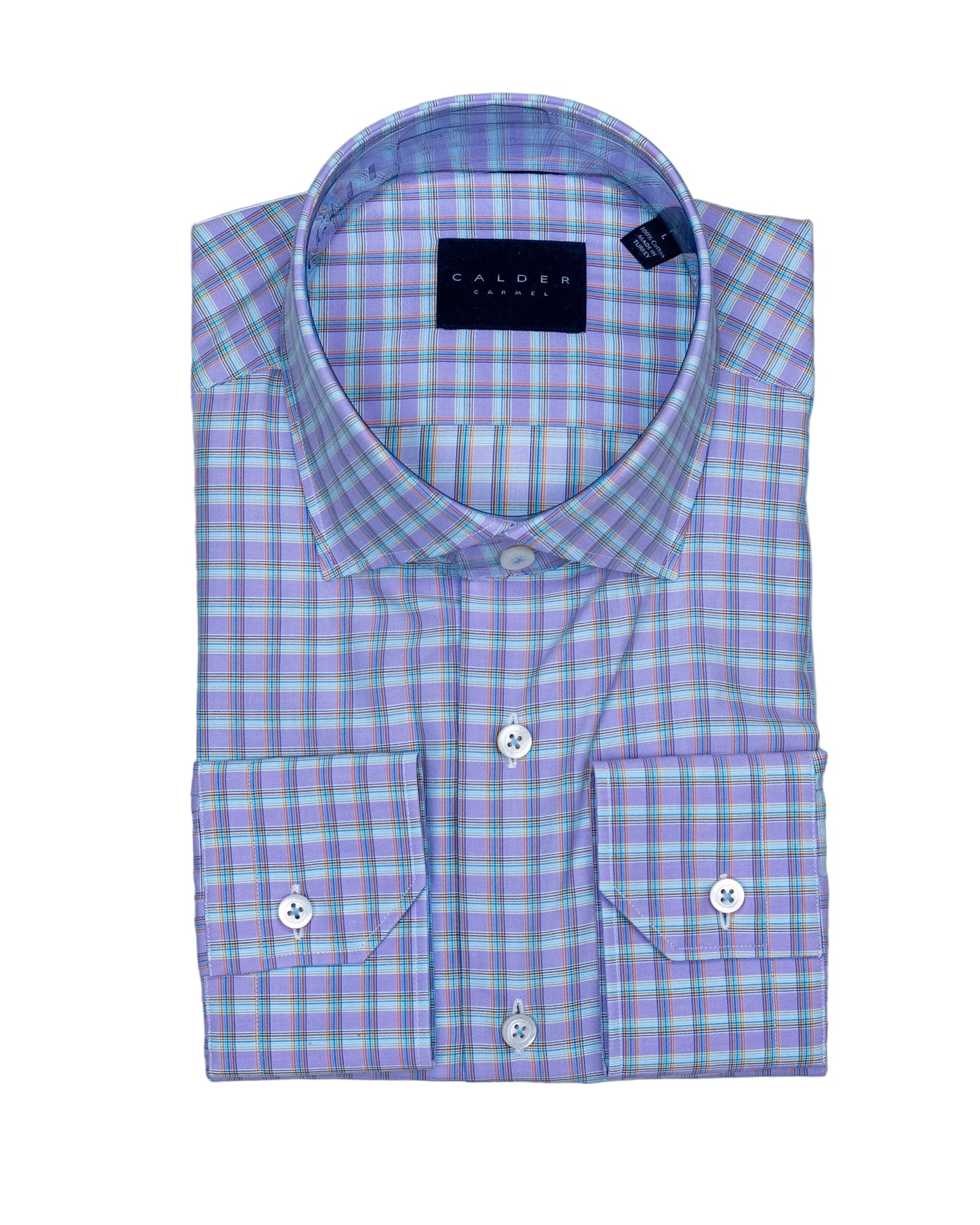 calder lilac plaid shirt