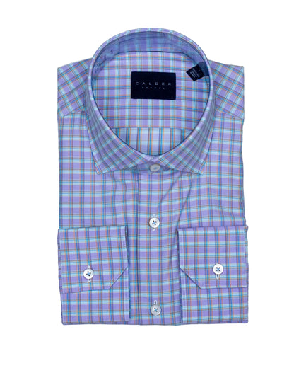 calder lilac plaid shirt