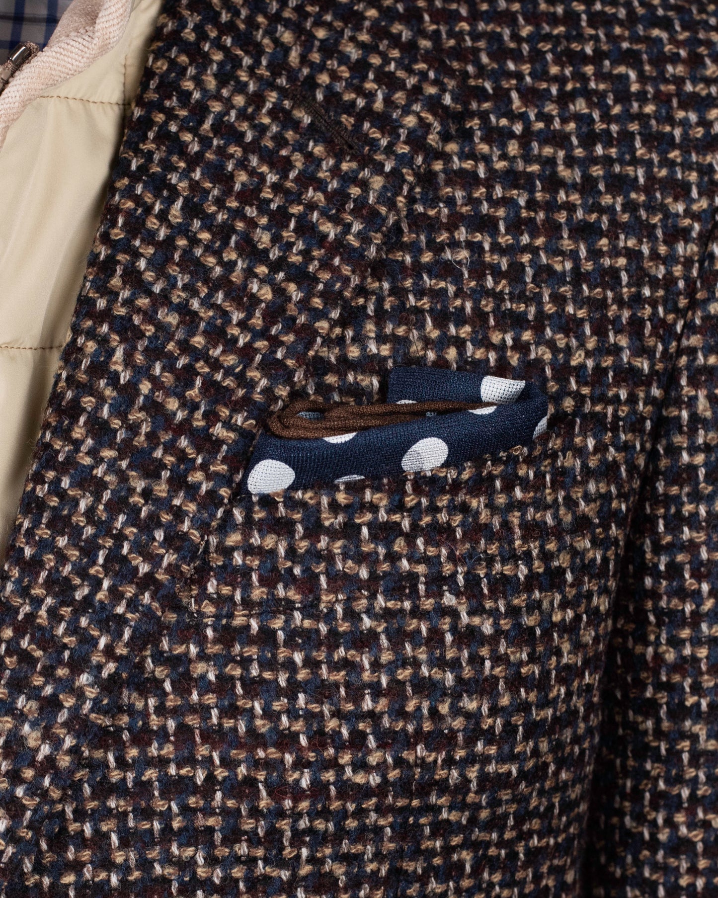 castangia brown textured sport coat
