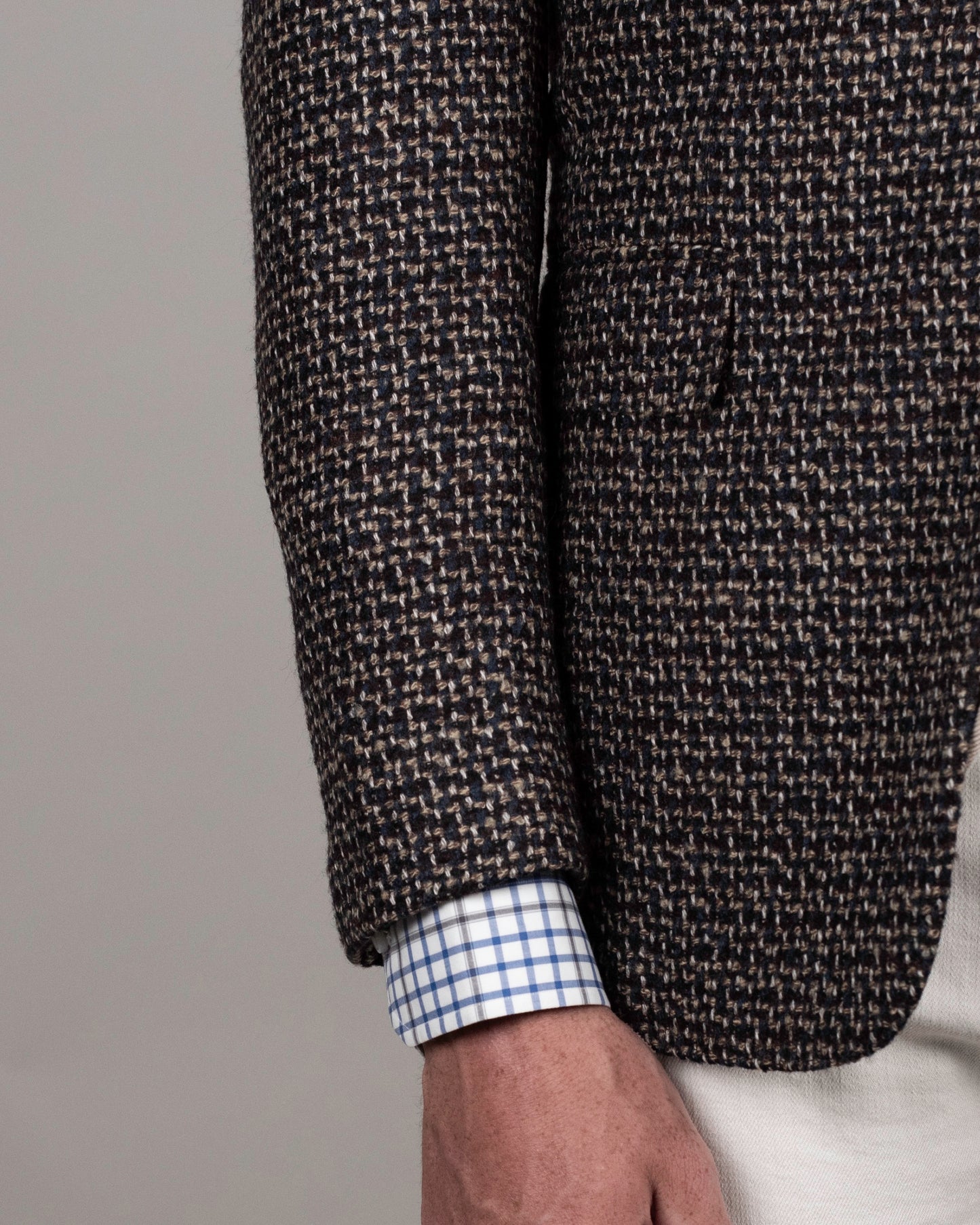 castangia brown textured sport coat