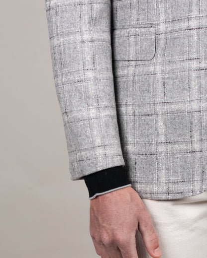 castangia grey boucle sport coat