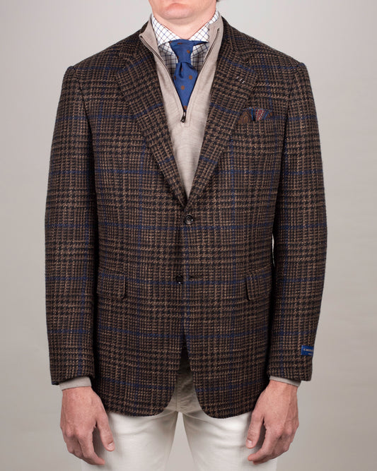 castangia brown plaid sport coat