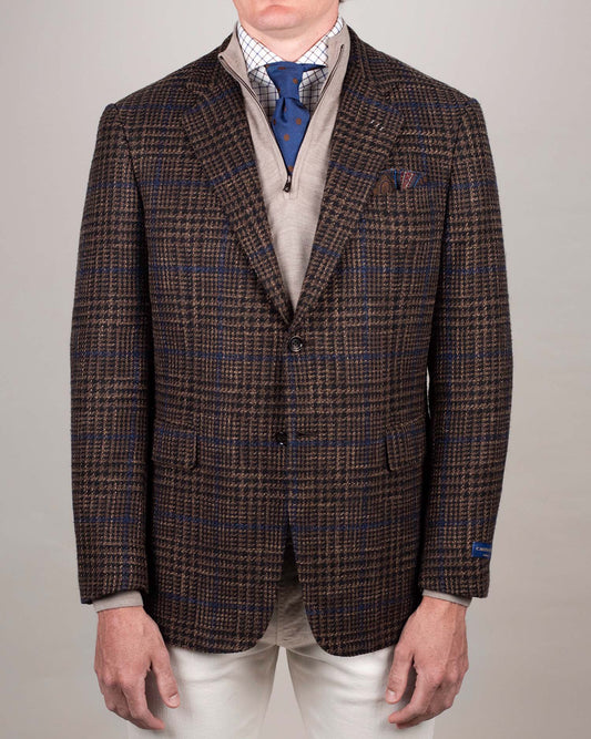 castangia brown plaid sport coat