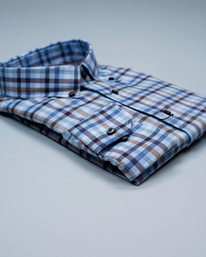 calder blue check shirt