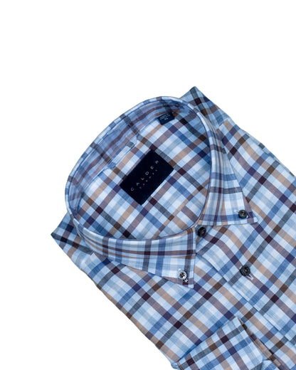 calder blue check shirt