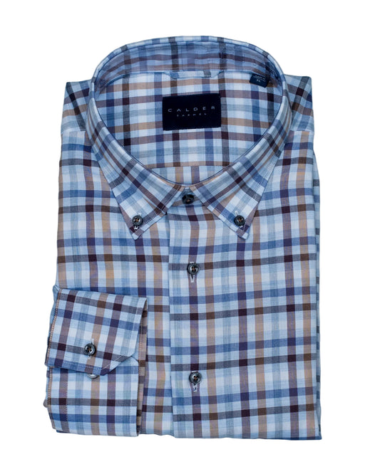 calder blue check shirt