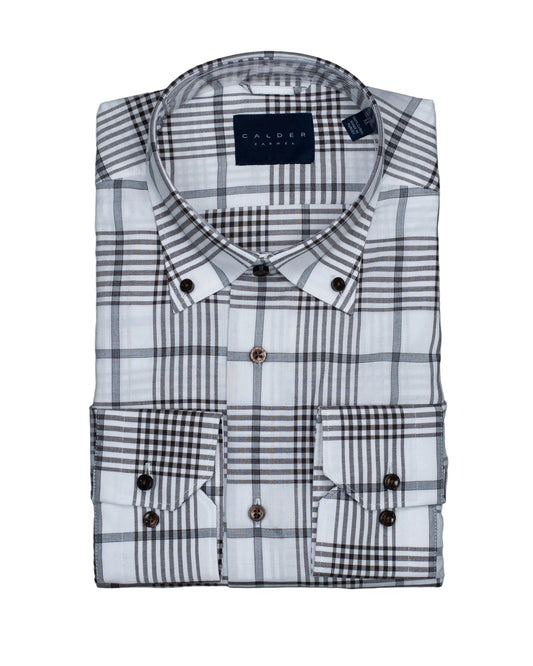calder white plaid shirt