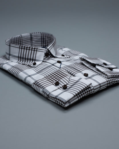 calder white plaid shirt
