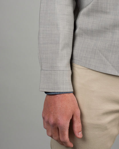 pescarolo stetch wool zip jacket