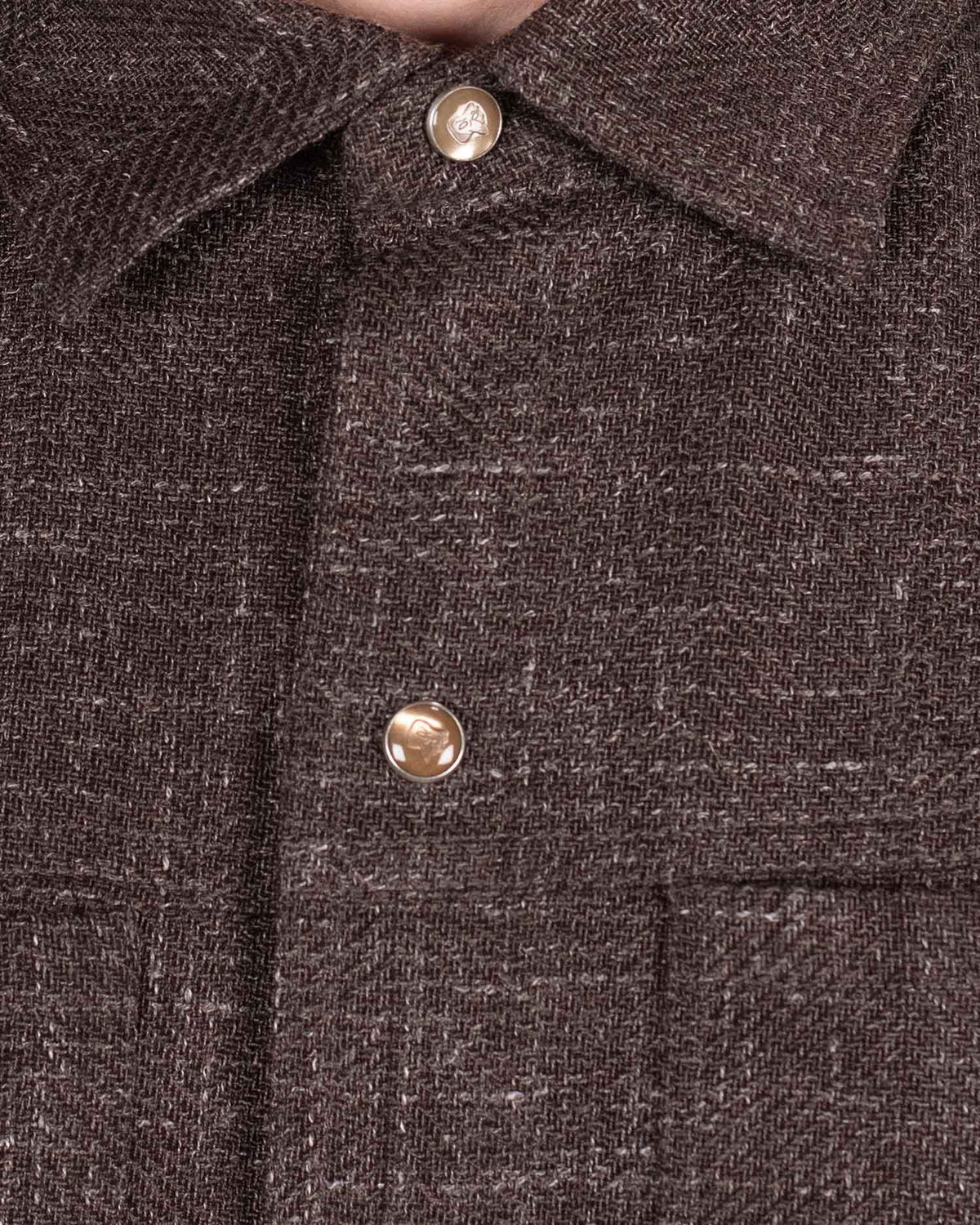 pescarolo cream snap shirt jacket