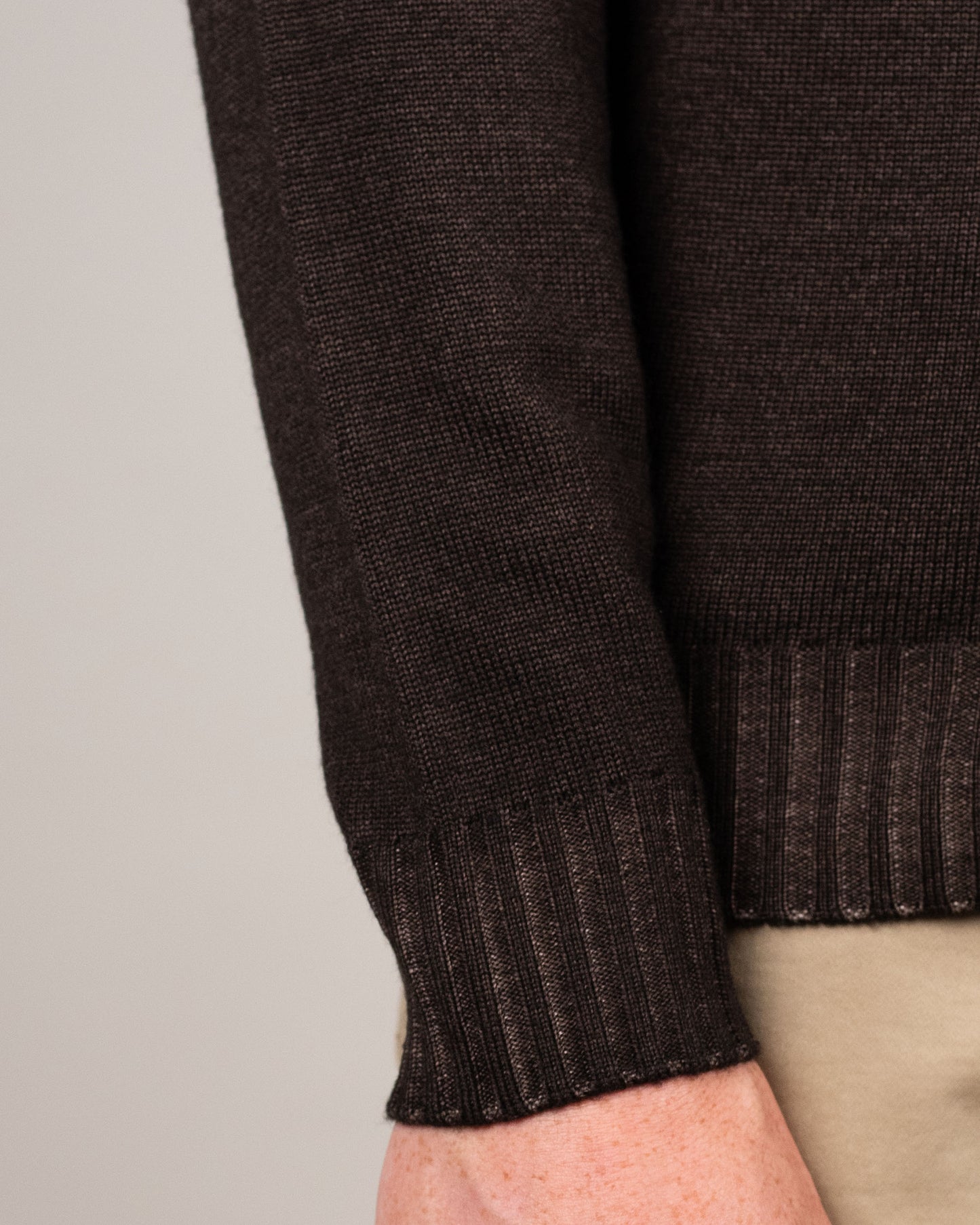 khakis brand full zip cardigan